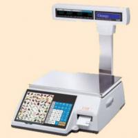 CAS CL5000-6B/15В TCP-IP Весы торговые с принтером этикеток, без стойки, встроенный TCP IP, до 6/15 кг, погр. 2/5гр, платформа 380х244, дисп. флуоресцентный +доп.ЖК