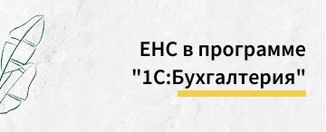 Единый налоговый счет в программе "1С:Бухгалтерия предприятия". 3.0