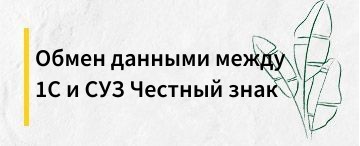 Как настроить обмен данными между 1С и СУЗ Честный знак
