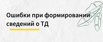 Возможные ошибки при формировании Сведений о трудовой деятельности